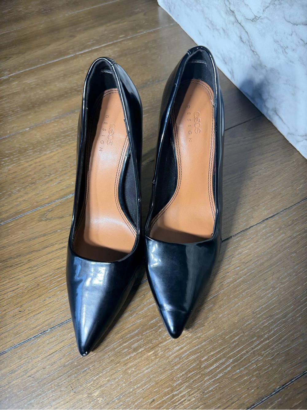 ASOS Design Black Pointed Toe Pumps size 5